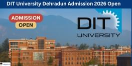 DIT University Dehradun UG and PG Admissions 2026 Open